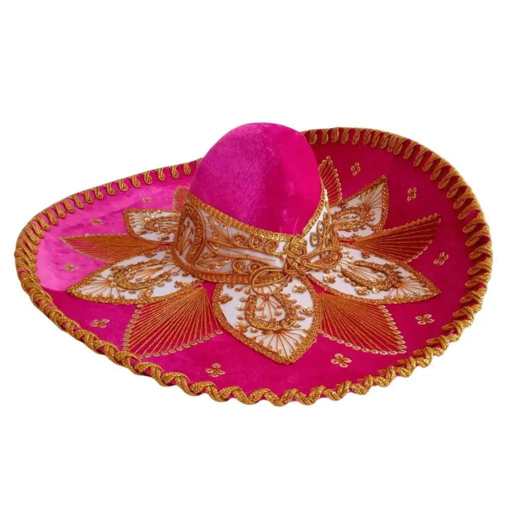 Sombrero Mariachi Rosa